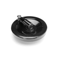 VPRAX/100-MR D100 teli kézikerék, d4 furat, behajtható INOX markolat.