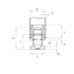 Állítható láb O60mm-es csőhöz, M42 menettel. 1,5-2mm-es falvastagsághoz.