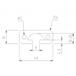 Aluprofil - 40x16