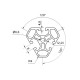 Aluprofil - 3x40-120°
