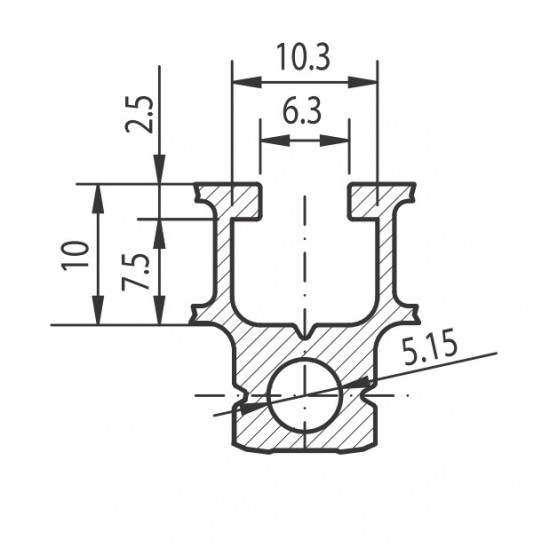 Aluprofil - 22,5x22,5