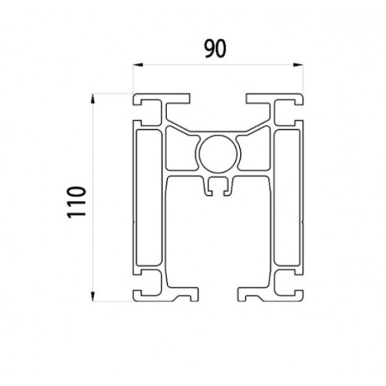 Aluprofil 110x90