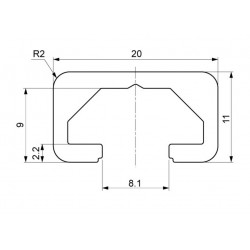 Aluprofil - 20x11