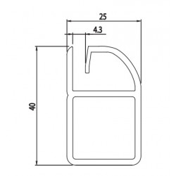 Aluprofil - Profil 25