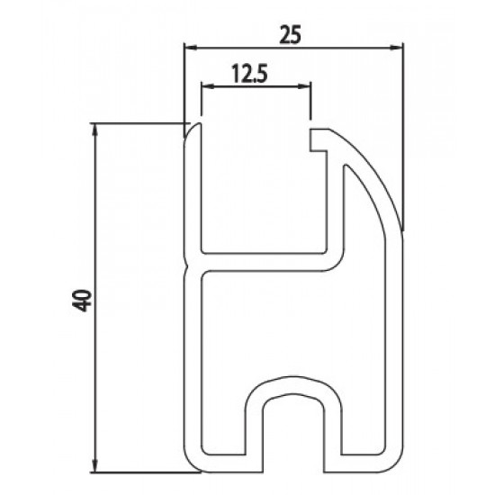 Aluprofil - Profil 25
