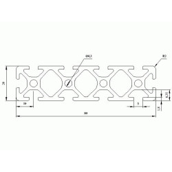 Aluprofil - 80x20