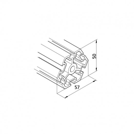 Aluprofil mk 2025.20 - 50x57