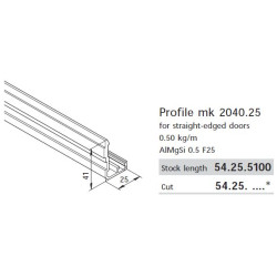 Aluprofil mk 2040.25 - Utolsó darabok!!