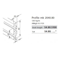 Aluprofil mk 2040.80