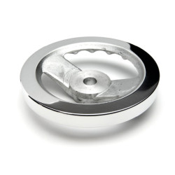 ALVR2+K D250 alu 2-küllős kézikerék, d22mm furattal, markolat nélkül.