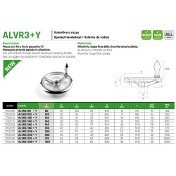 ALVR3+Y Három küllős kézikerék - D100