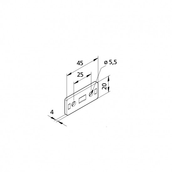 Csomólemez - 45x20