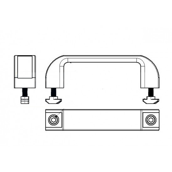 Fogantyú - H= 120mm - Pa - Készlet