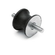 Homorú rezgéscsillapító, M8x20-as külső menettel, 40x30x19mm, 15kg terhelés.