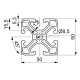 Aluprofil 50x50 - ECO