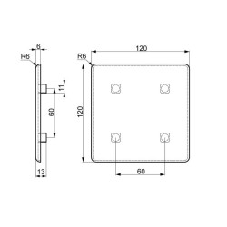 Zárókupak - 120x120 - Fekete