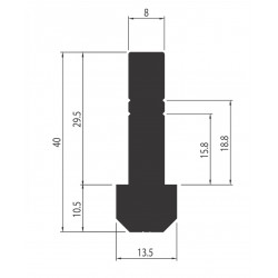 Koptató Profil - I-40 - V2