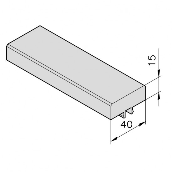 Koptató Profil mk 1040.03 - 40 x 15