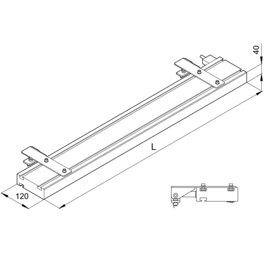 LED rendszerlámpa, 4. változat L=1200