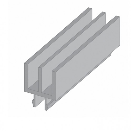 Paneltartó - PVC -  Fekete