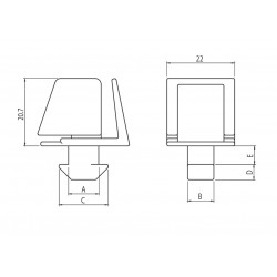 Paneltartó - kblock-2