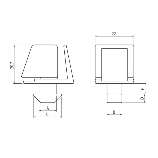 Paneltartó - kblock-2