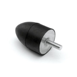Parabolikus rezgéscsillapító, M8x23-as külső menettel, 40x30mm, 75kg terhelés.