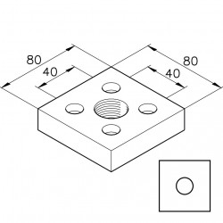 Pneumatikai csatlakozó rögzítő - G1/2"