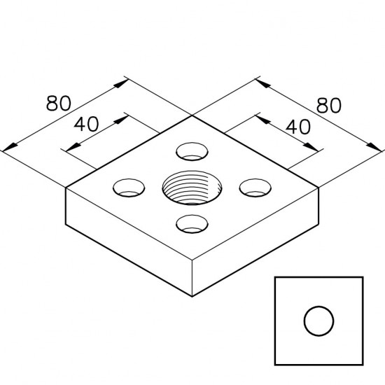 Pneumatikai csatlakozó rögzítő - G1/2"