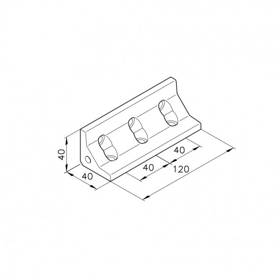 Sarokelem - E120 - 40x40x120