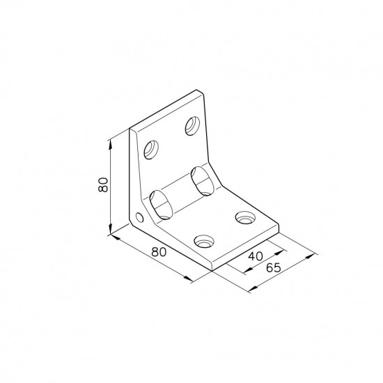 Sarokelem - G65 - 80x80x65