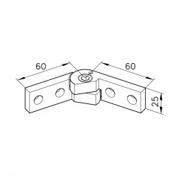 Szögösszekötő - D25