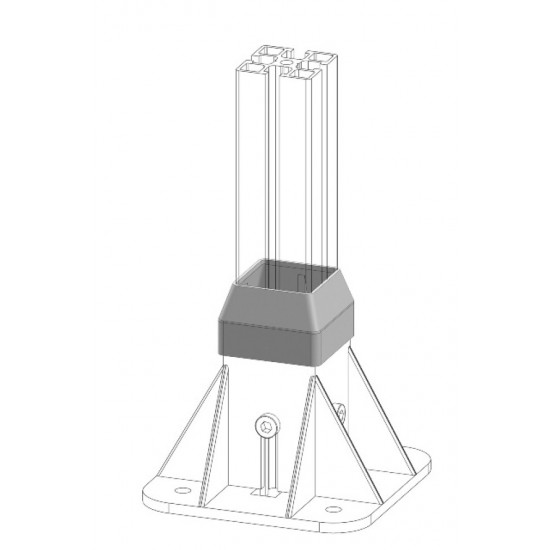 Takaró kupak lábhoz 40x40/45x45 - Pa