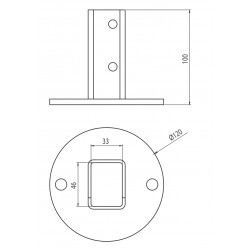 Talp - 45x32 - RAL7040