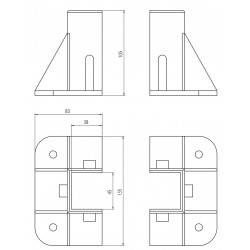 Talp - 90x45 - Alu - Univerzális