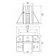 Talp - 100x50-es Aluprofilhoz