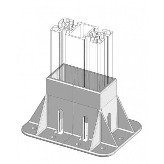 Talp - 100x50-es Aluprofilhoz