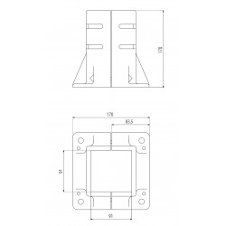 Talp - 90x90 - Alu - Univerzális