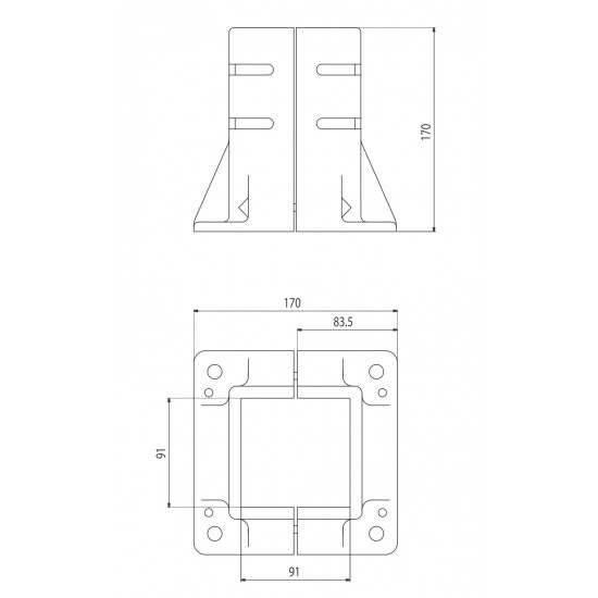 Talp - 90x90 - Alu - Univerzális