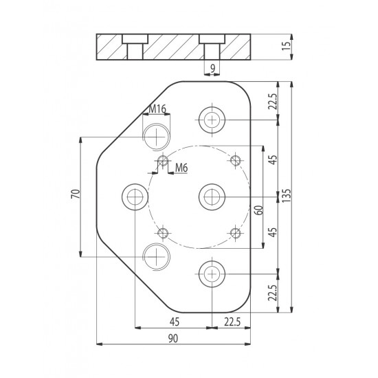 Talpelem - 90x90 - M16