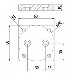 Talpelem - 60x60 - M6