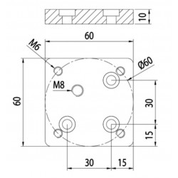 Talpelem - 60x60 - M8