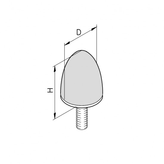 Ütközőbak - M8x20