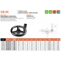 VR/125 M Három küllős kézikerék - D125