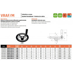 VRAF/125 M Három küllős kézikerék - D125