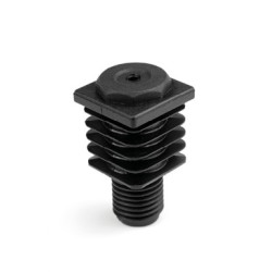 Állítható láb 20x20mm-es zártszelvényhez, M10 menettel. 1,5-2mm falvastagsághoz.