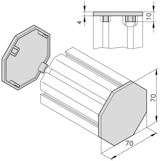 Zárókupak - 70x70