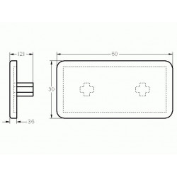 Zárókupak - 60x30 - Fekete