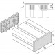 Zárókupak - 40x80 - szürke