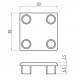 Zárókupak - 30x30 - Szürke